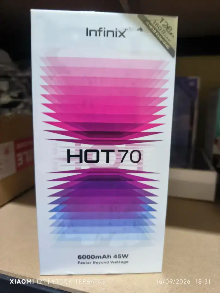 INFINIX HOT 70 BNIB/BARU/SEGEL. RAM 8GB+128GB. GARANSI RESMI. COD SERK
