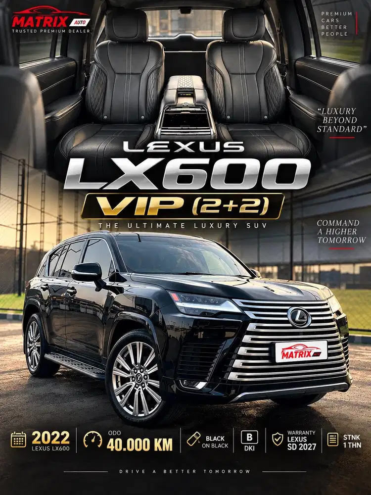 2022[40RBKm] LEXUS LX 600 VIP(2+2) ! LX600 VIP perfect condition