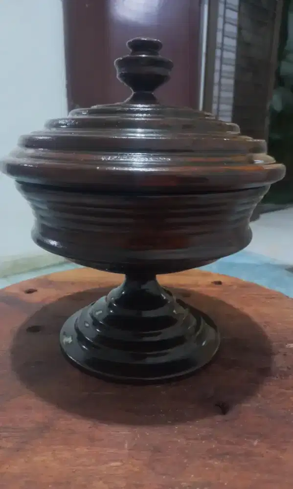 Toples / Bokor Pajangan antik Bahan Jati