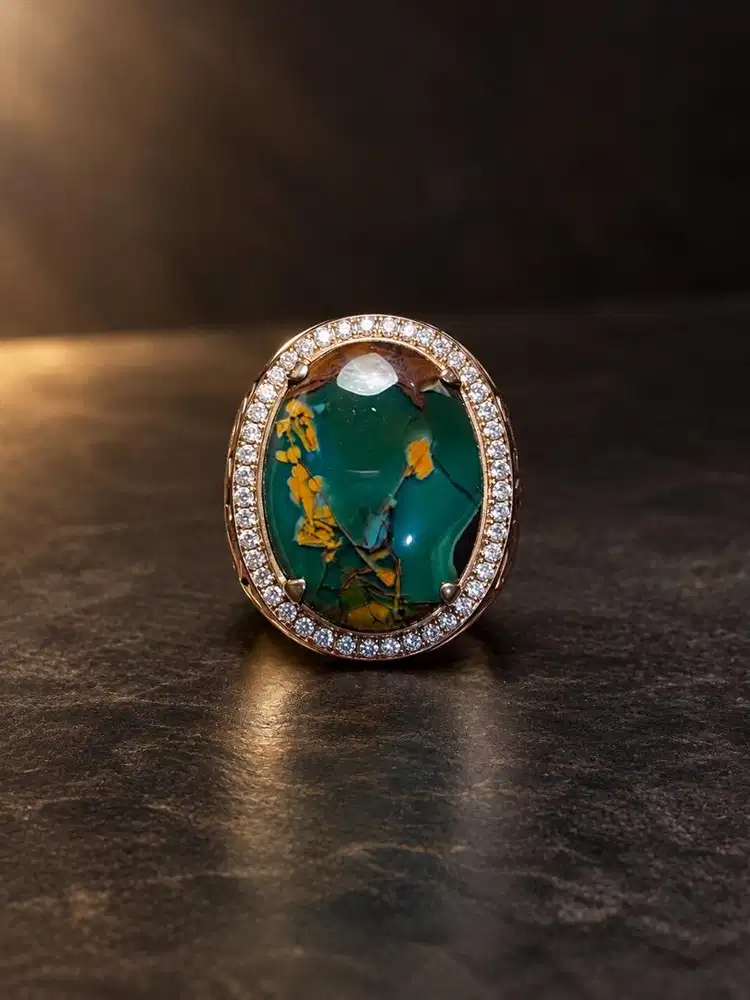 Cincin batu garut pancawarna