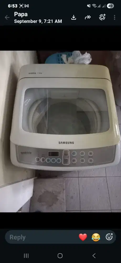 Mesin cuci 1 tabung samsung