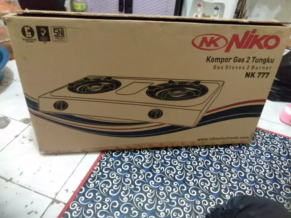 Di jual kompor gas 2 tungku niko baru 100% blum pernah di pake