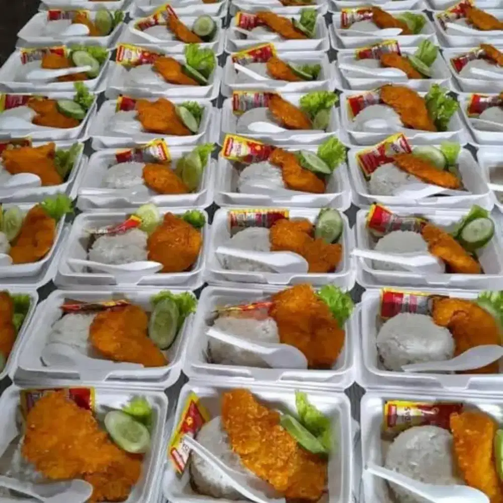 Paket berkat chiken katsu