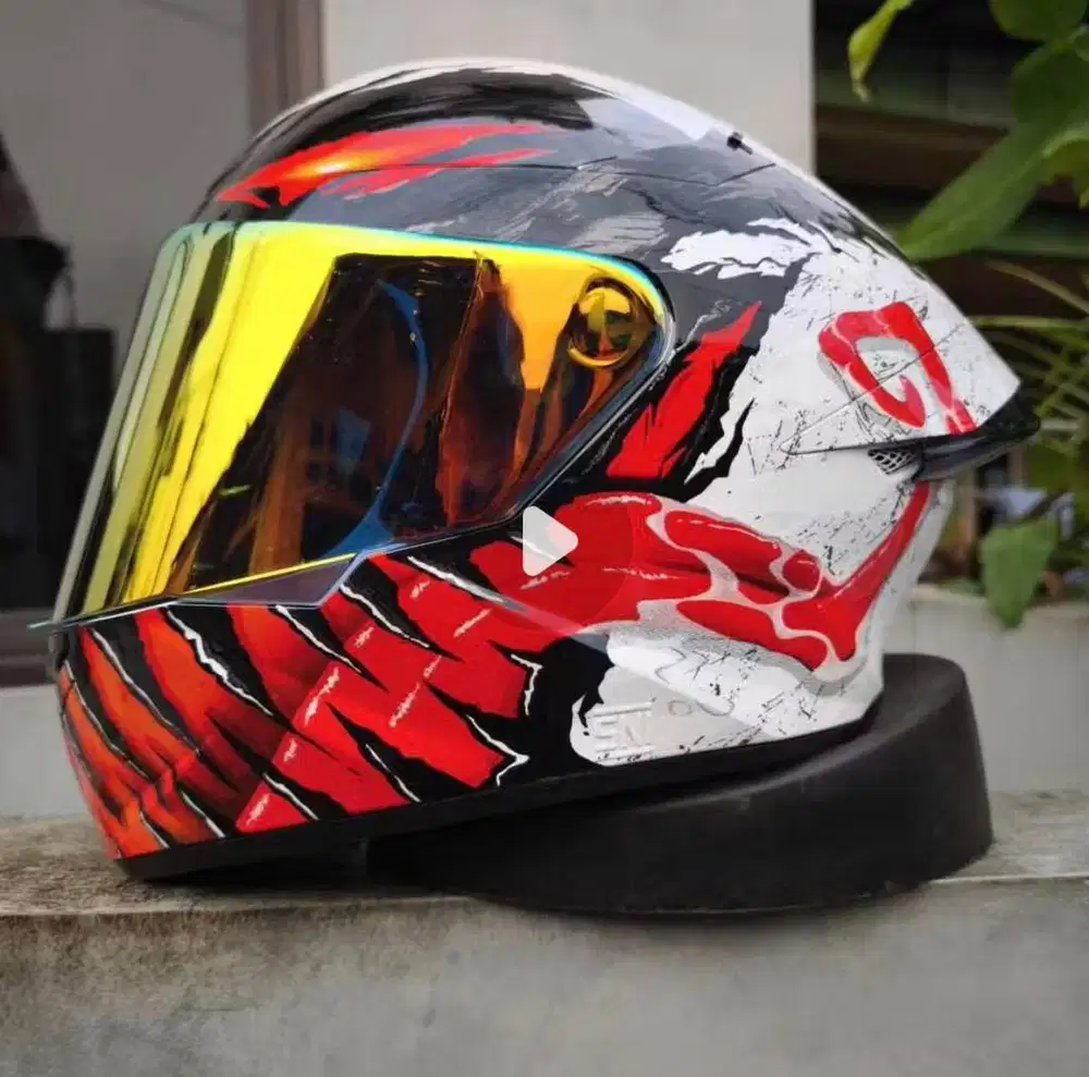 Helm full face kyt tt course motif venom