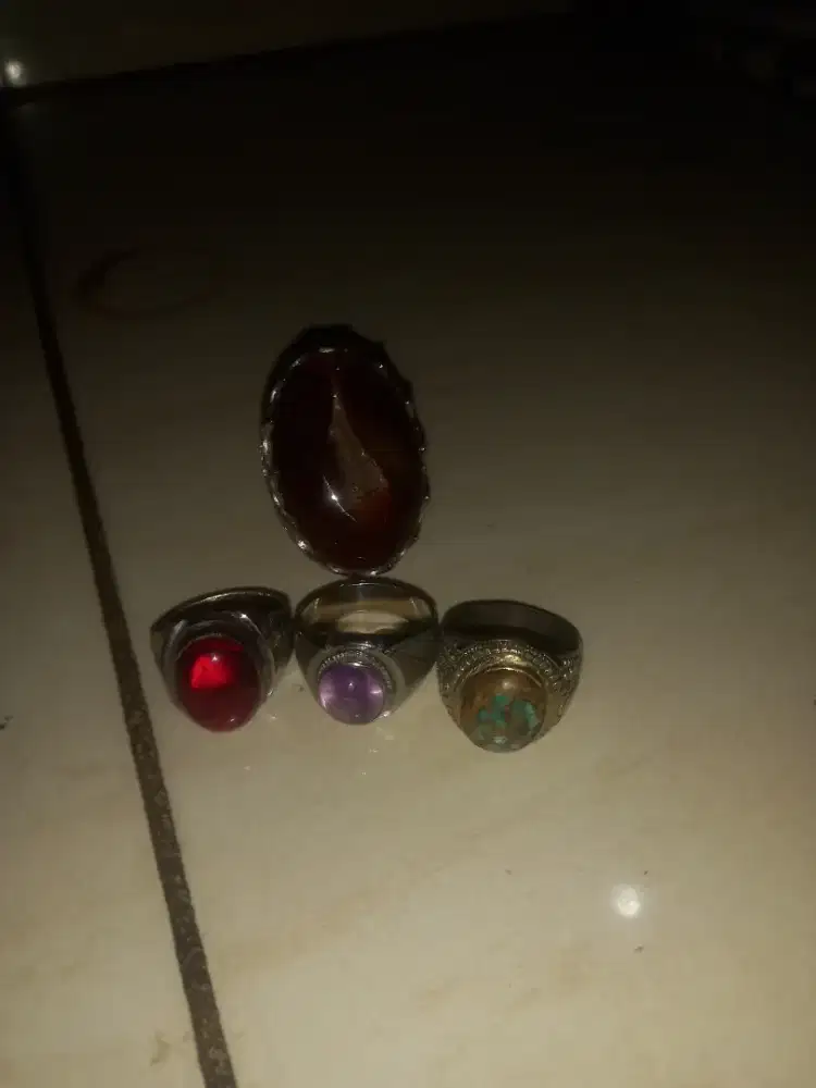 Cincin akik campuran ring 8 monel
