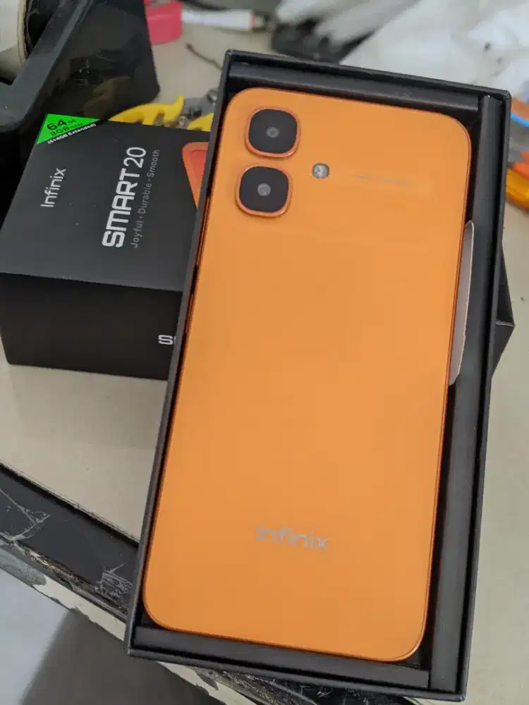 infinix Smart 20 64GB Warna Orange Garansi Panjang Lengkap Ori