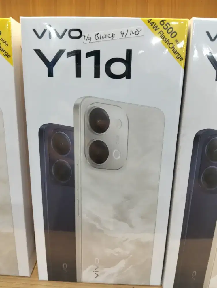 Vivo y11d 8/128 black new bisa cash cicil cod dan via expedisi