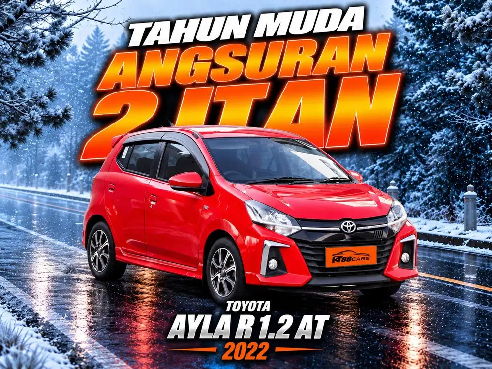 Angs 2jtan Bergaransi TOYOTA AYLA R 1.2 AT 2022