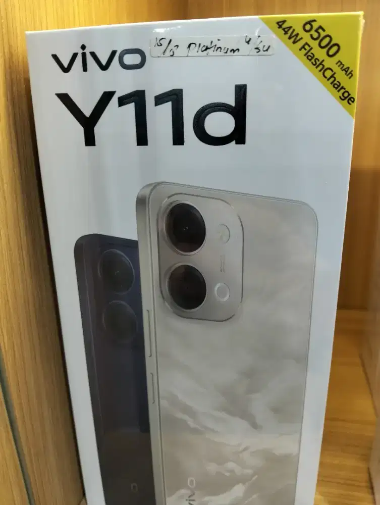Vivo y11d 8/64 platinum new bisa cash cicil cod dan via expedisi