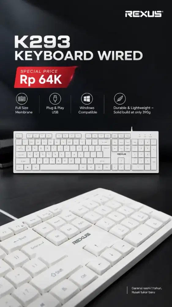 Keyboard office rexus K293