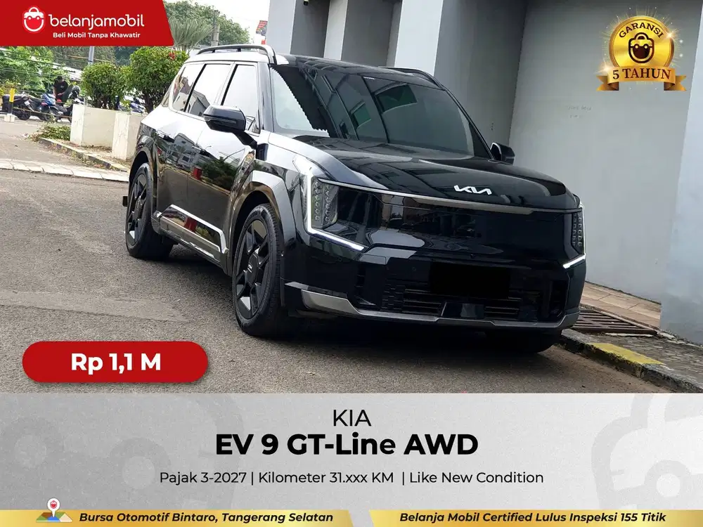 [ GARANSI 5THN AWD ] Kia EV9 EV 9 GT-Line 2022/2023/2024