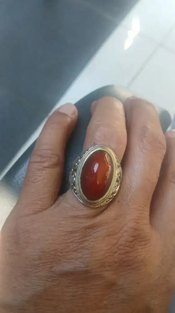 batu cincin pandan merah mewah