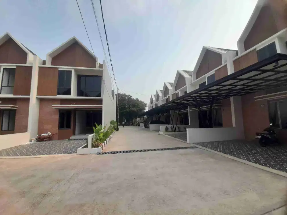 Rumah cluster mewah siap huni full bata merah dekat pintu tol Jatiasih cuma 800juta an
