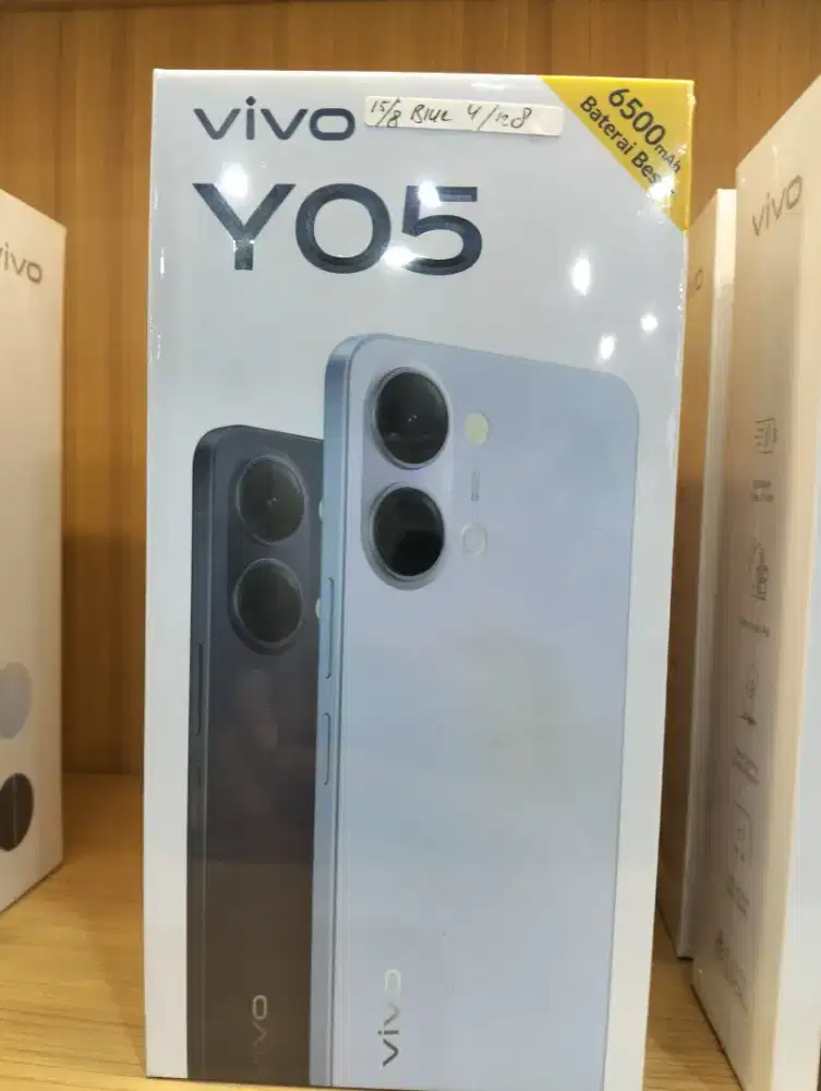 Vivo y05 8/128 blue new bisa cash cicil cod dan via expedisi