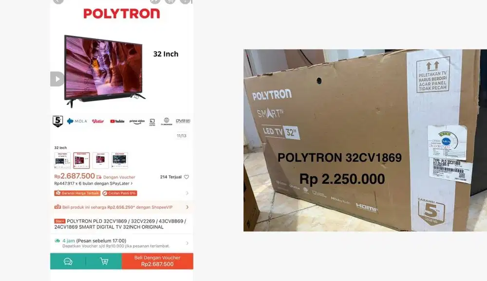 TV POLYTRON 32INCH