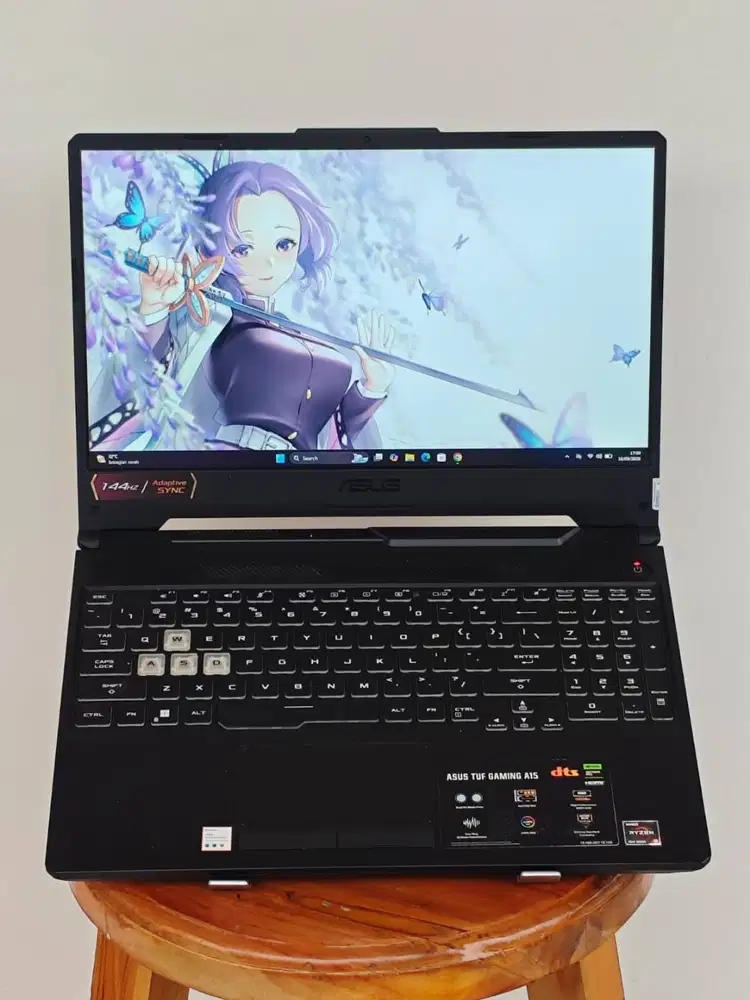laptop gaming asus tuf a15 layar 15,6 inch 144hz siap main
