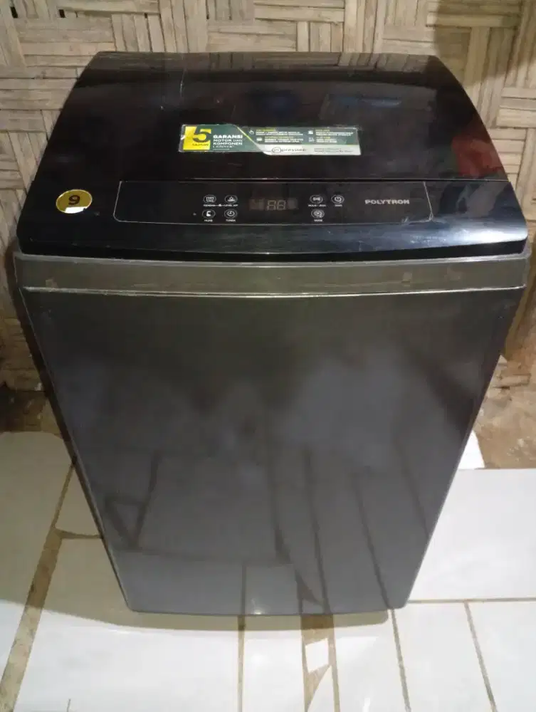 Jual mesin cuci otomatis merk polytron kapasitas 9kg (original)