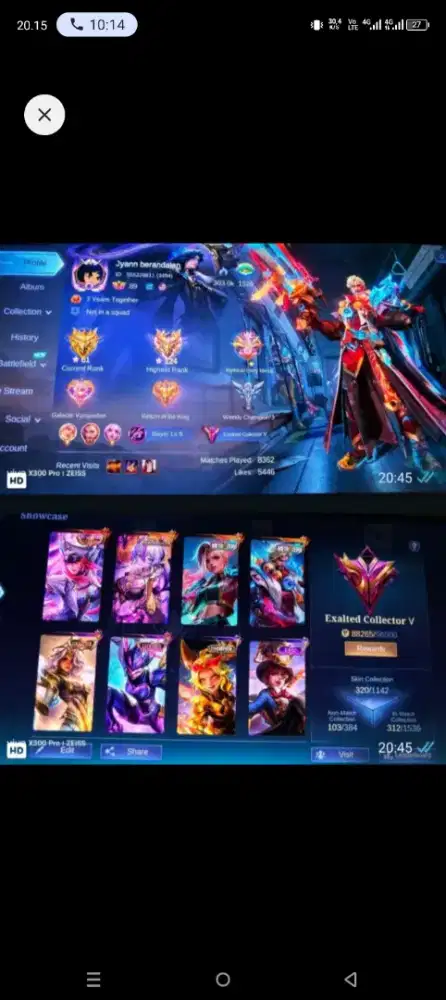 Jual akun ML sultan murah dan terpercaya minat pm