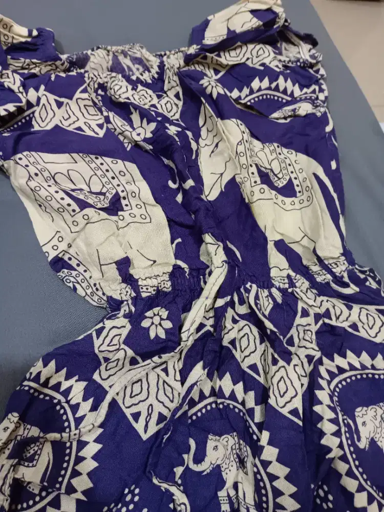 Daster rumahan (ungu dan biru)
