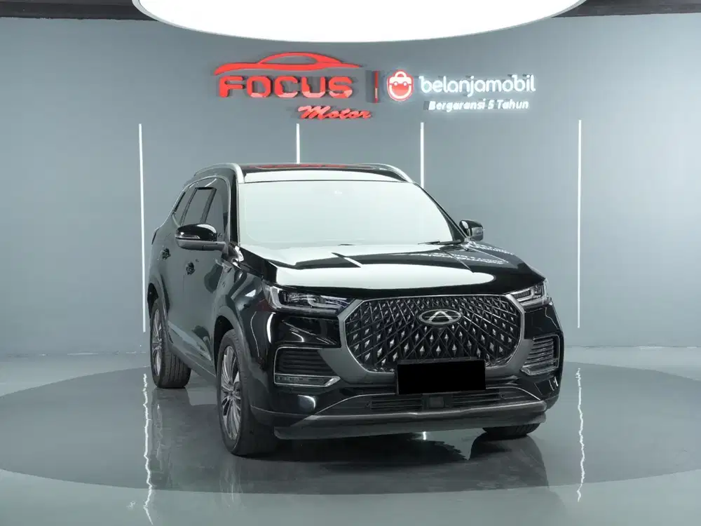 Km 34rb chery tiggo 8 promax fwd 2024 hitam sunroof pajak panjang