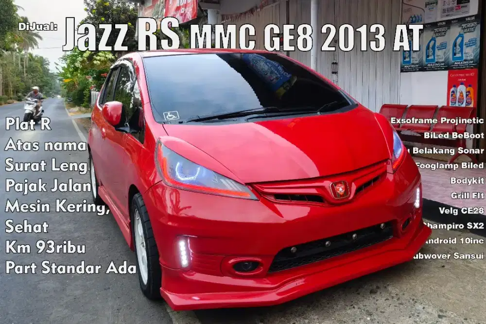 Honda Jazz RS MMC GE8 2013 AT, Modif Elegan (Part Ori Ada)