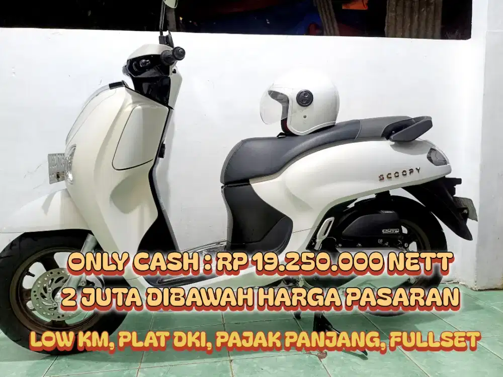 Honda Scoopy Prestige Tipe Tertinggi Low KM 4Rb & Mulus 93% Like New