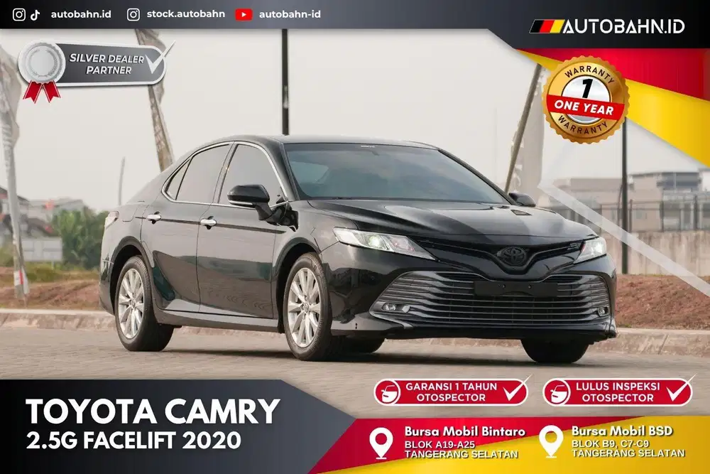 Toyota Camry 2.5 Facelift 2020 Black Warranty Accord 520i e250