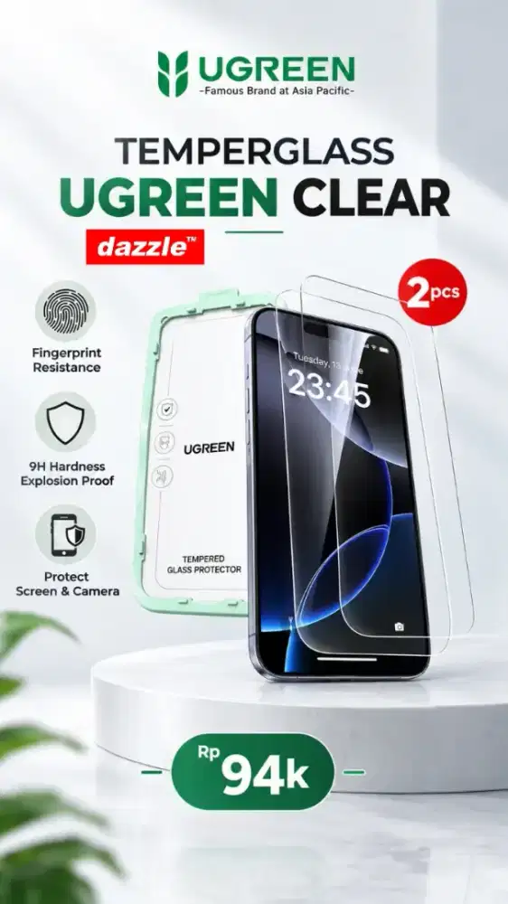Temperglass Ugreen Clear