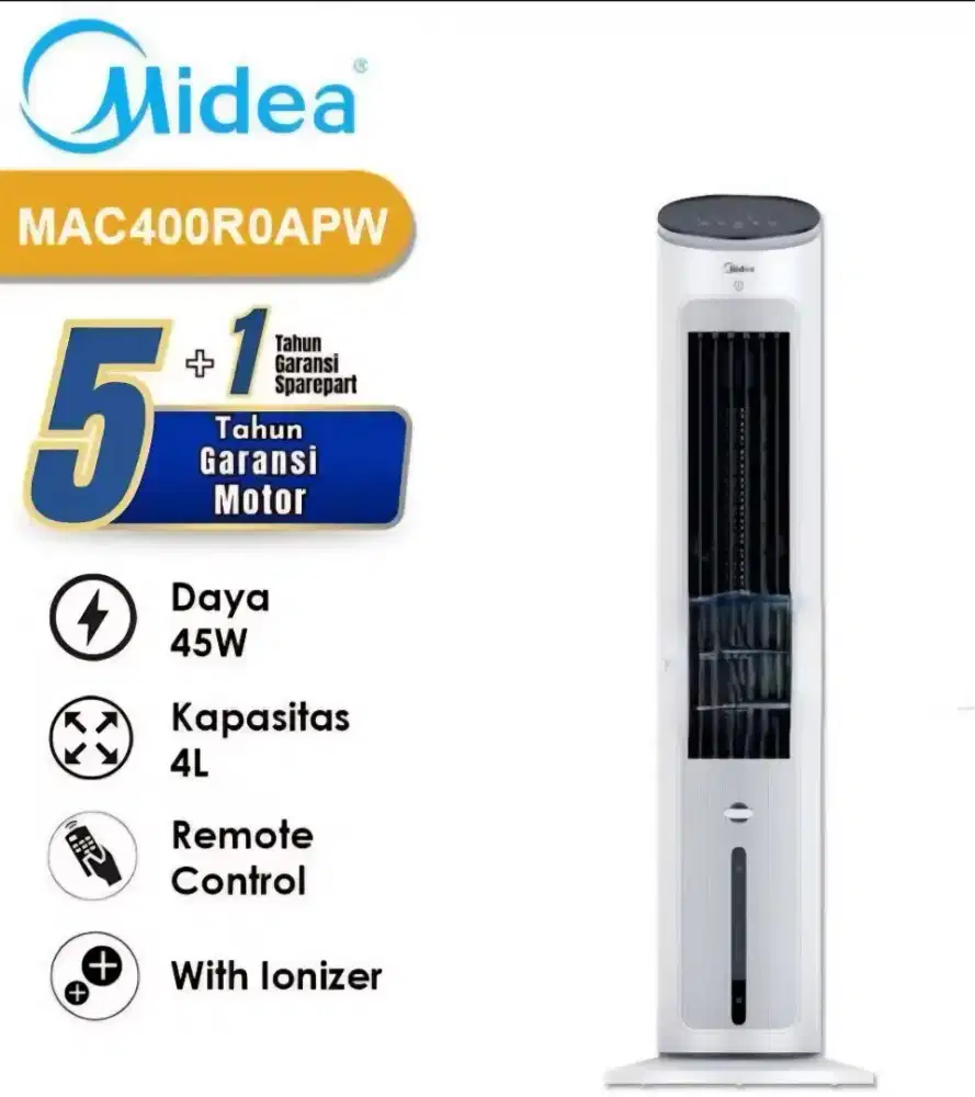 Midea Air cooler lengkap