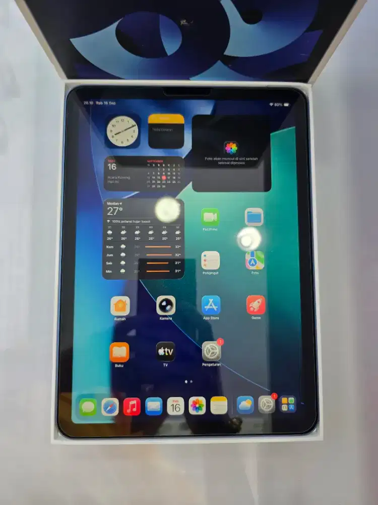 Ipad Air Gen 5 64Gb M1 Wifi Blue Ex Garansi resmi Apple -MasterCom