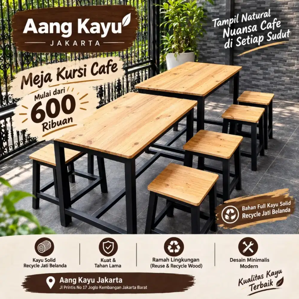 Meja Kursi Kayu Jati Belanda