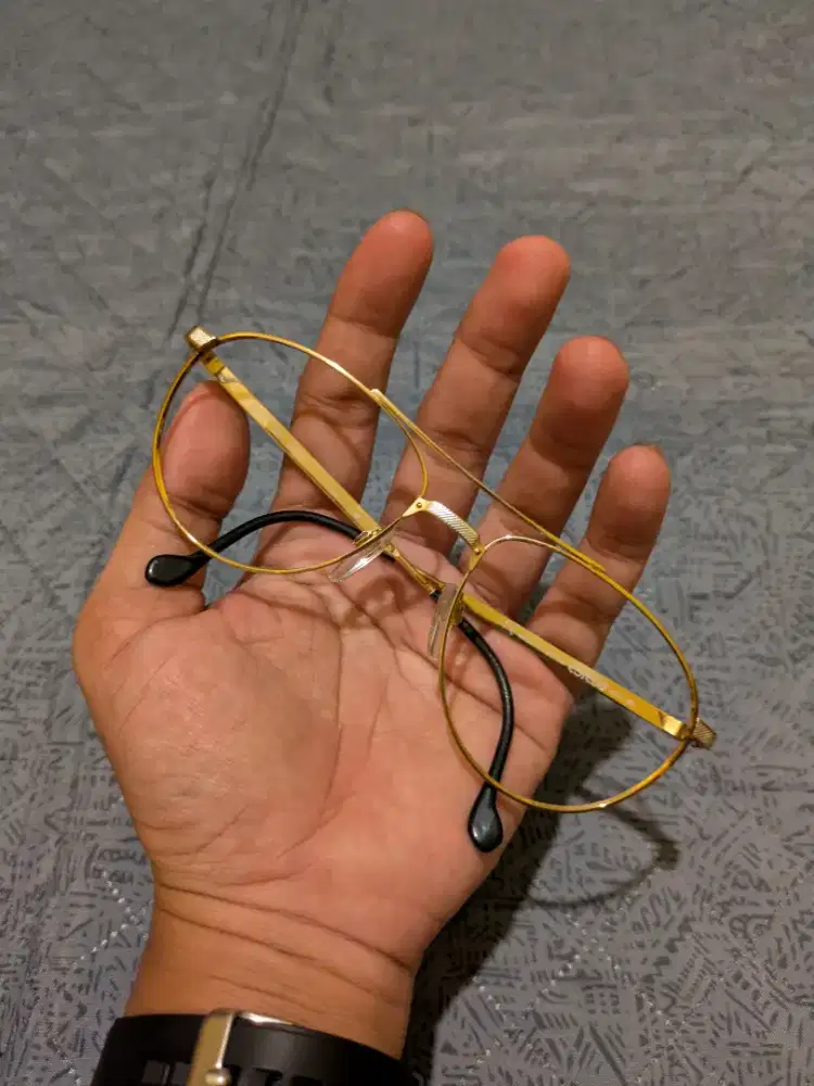 Frame kacamata vintage st Dupont gold platted original