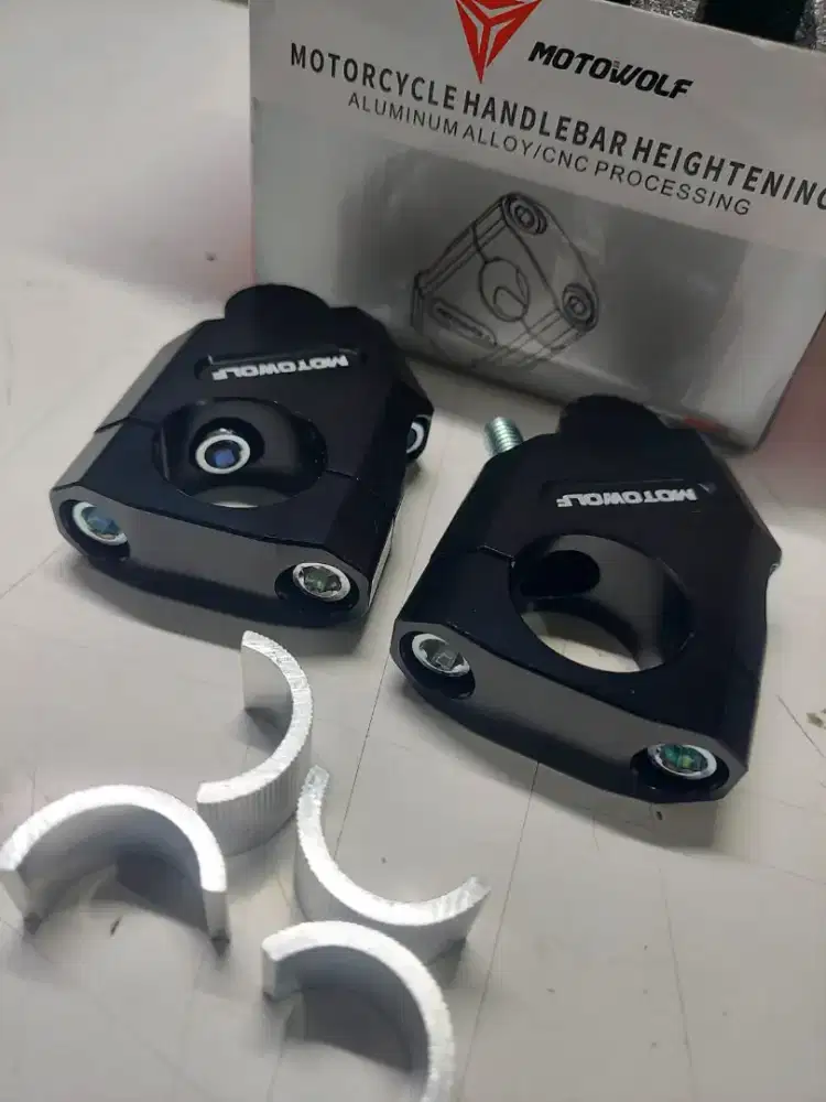 Motowolf stang riser warna hitam salah beli