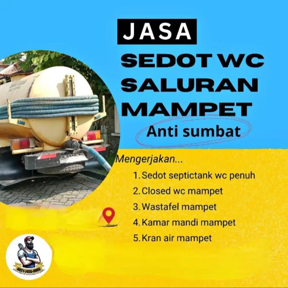 Tukang WC Tumpat sedot wastafel sumbat Sal Air mampet Service Sanyo dl