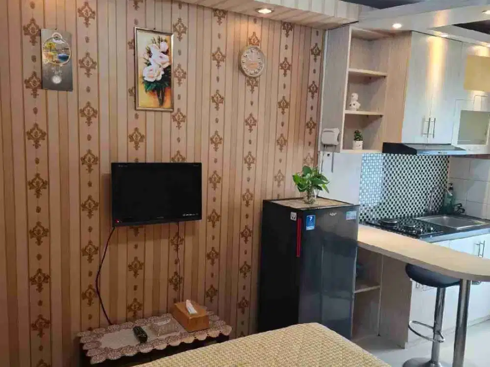 Jual Apartemen Kalibata city furnished studio greenpalace sakura fullfurnished siap huni lt 19