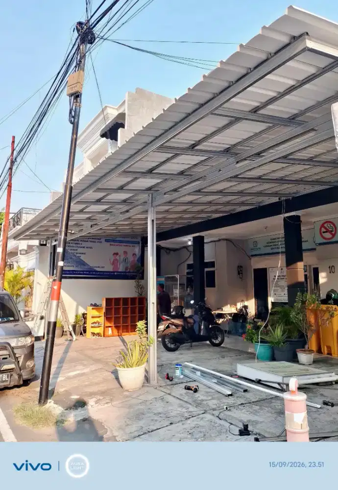 Kanopi baja ringan atap alderon