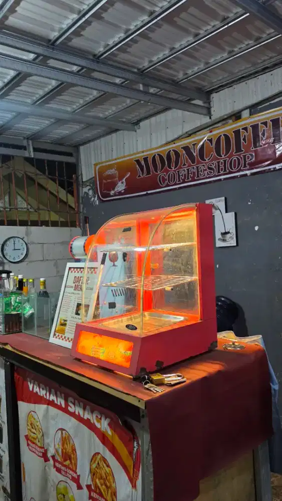 Showcase Warmer / Etalase Pemanas Makanan Bekas Siap Pakai - Murah