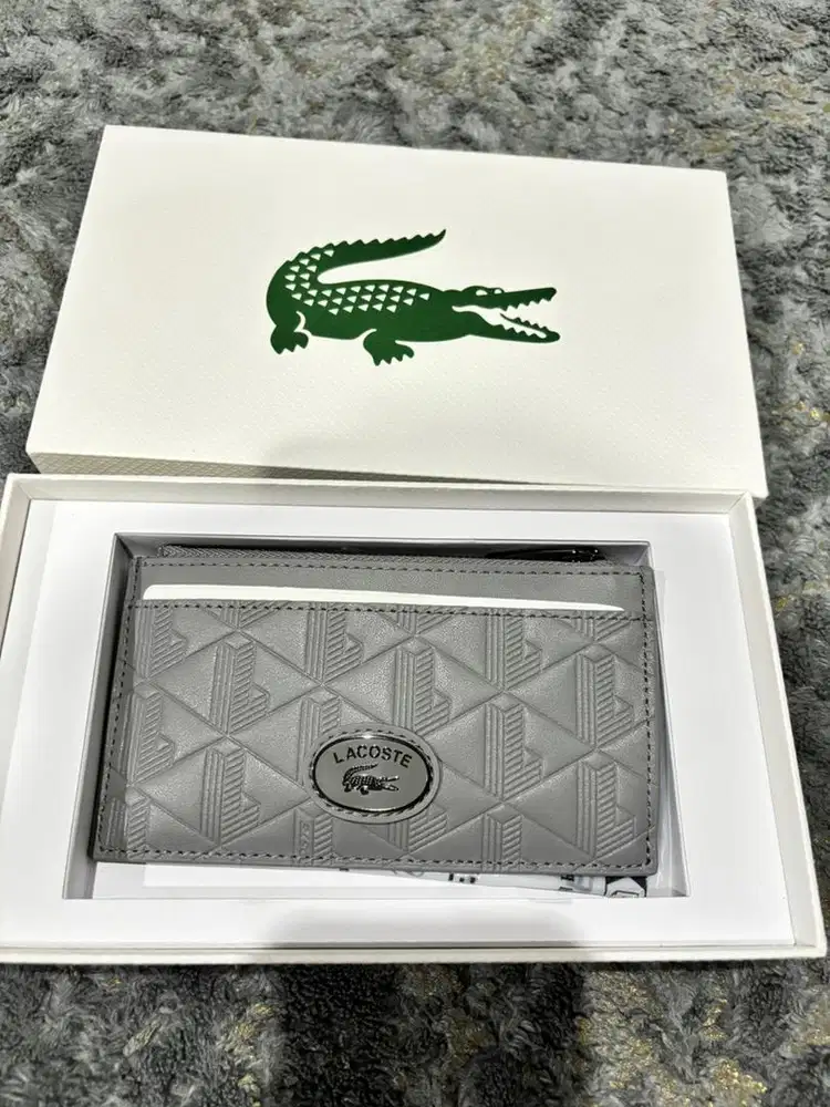 Lacoste Nomogramme Zipped Card Holder