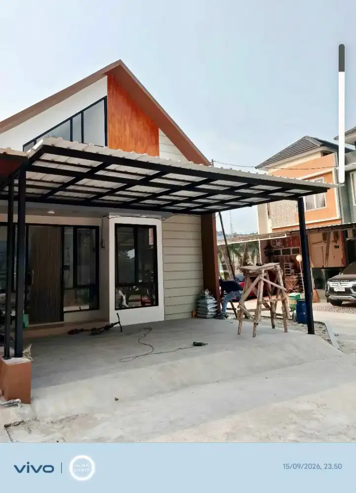 Pasang kanopi baja ringan