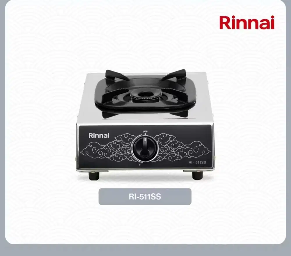 Rinnai Kompor Gas 1 Tungku Stainless RI 511SS