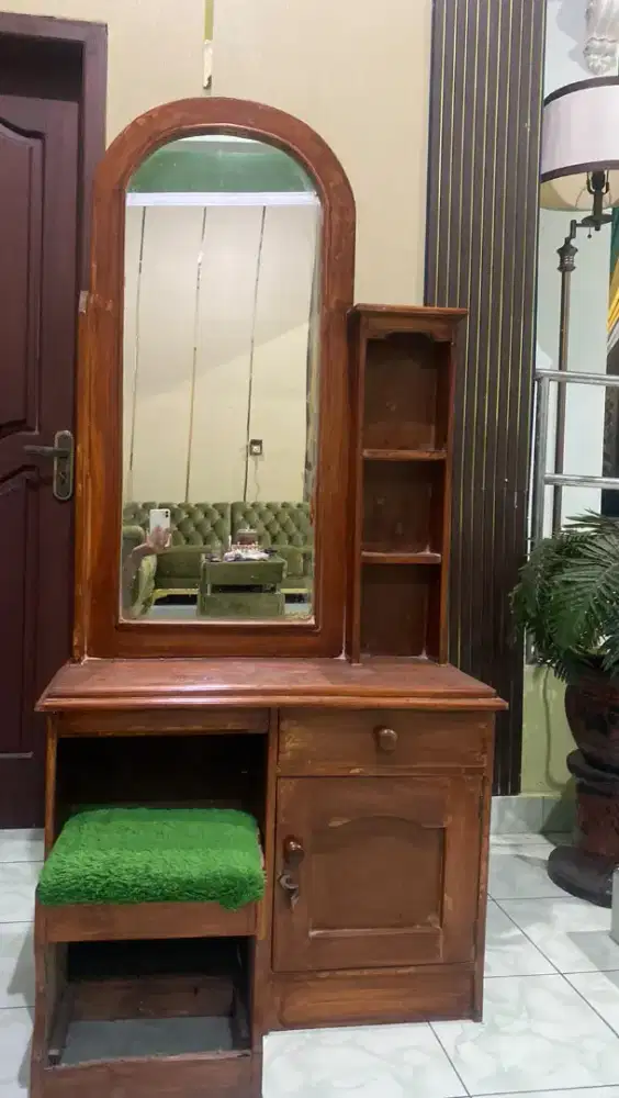 Meja rias full kayu jati