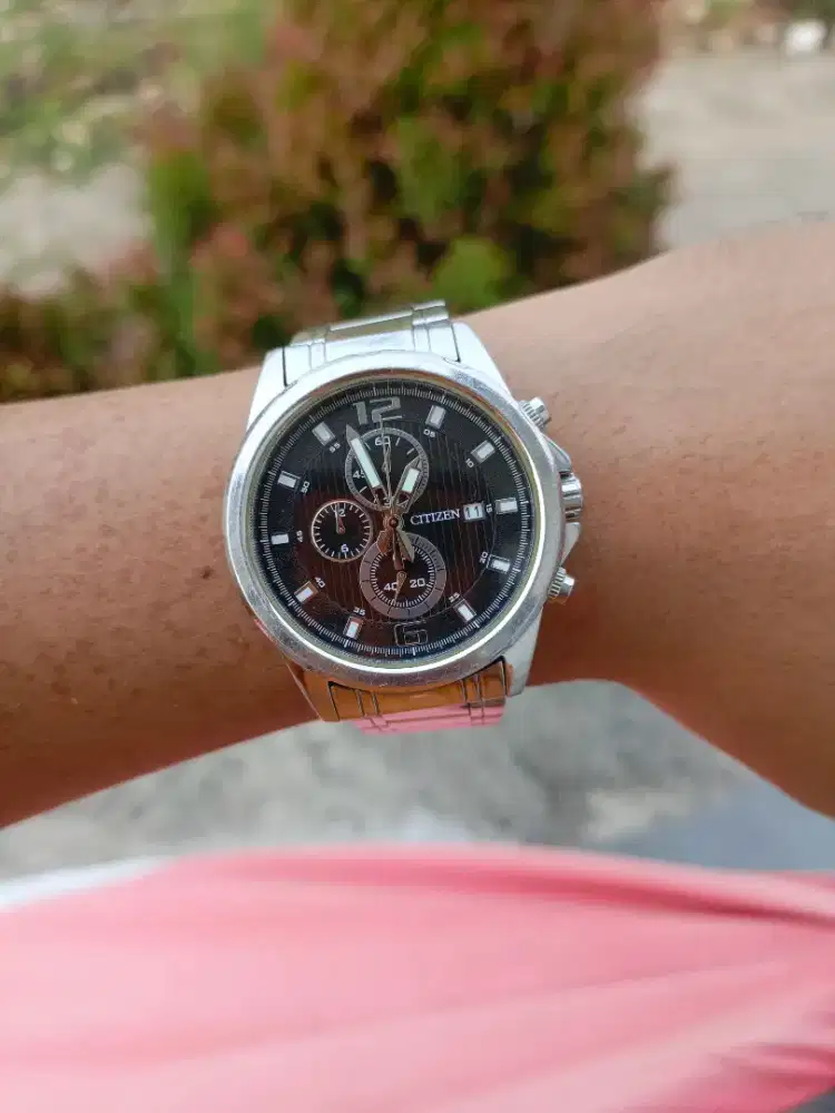 Jual jam tangan original citizen chronograph big size