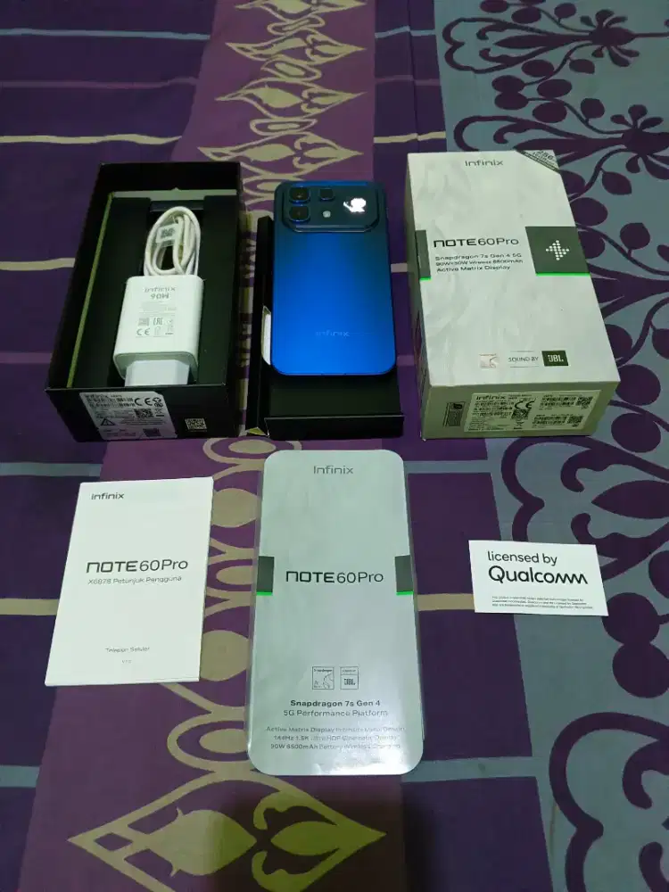 Infinix Note 60 Pro 5G+ NFC RAM 8+8/256GB Fullset Mulus No Minus