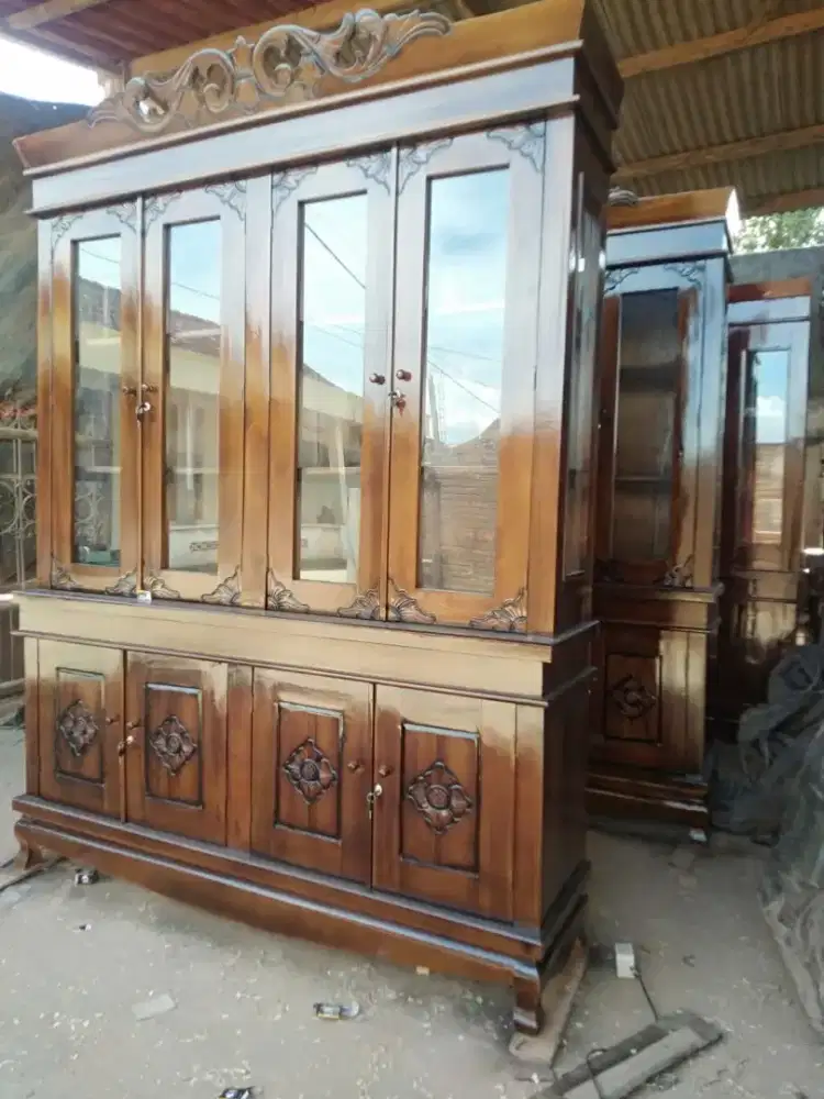 Bufet Hias Jati 4 Pintu Komodo