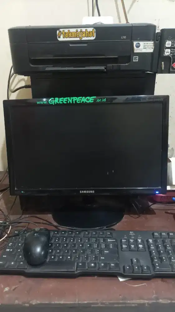 PC fullset ,monitor Samsung 19 in,bonus printer Epson L110