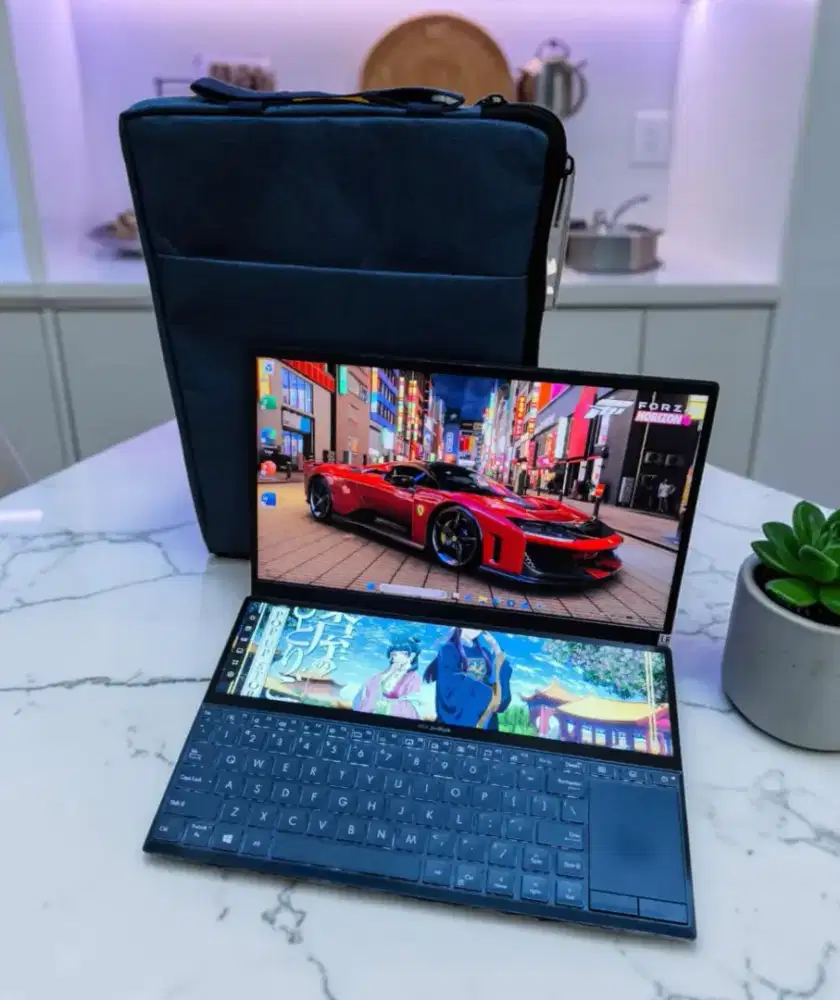 Laptop Asus ZenBook Duo Dual Screen Slim Coding Multimedia Siap Pakai