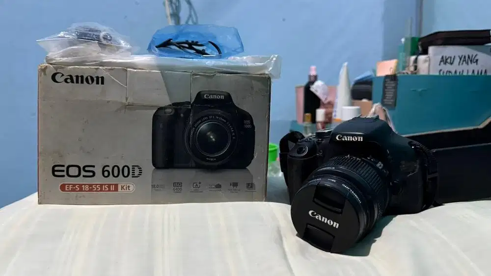 Canon EOS 600D Fullset + Lensa Kit | Lengkap | Siap Pakai
