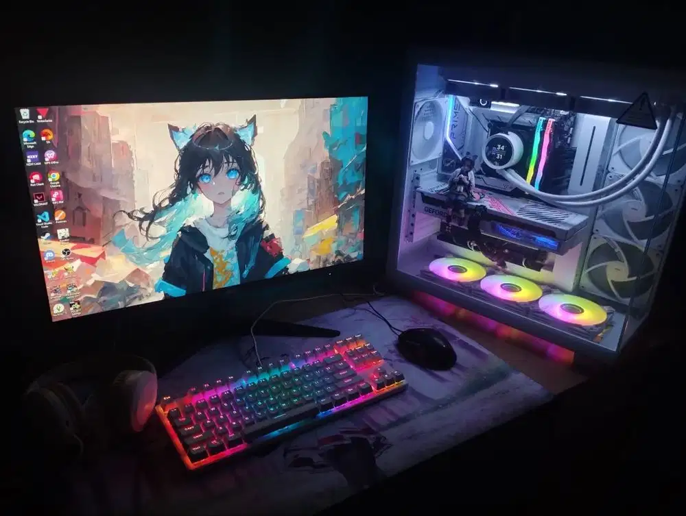 DIJUAL PC Gaming I7 13KF | RTX 4060 | SSD 2TB | RAM 32 GB