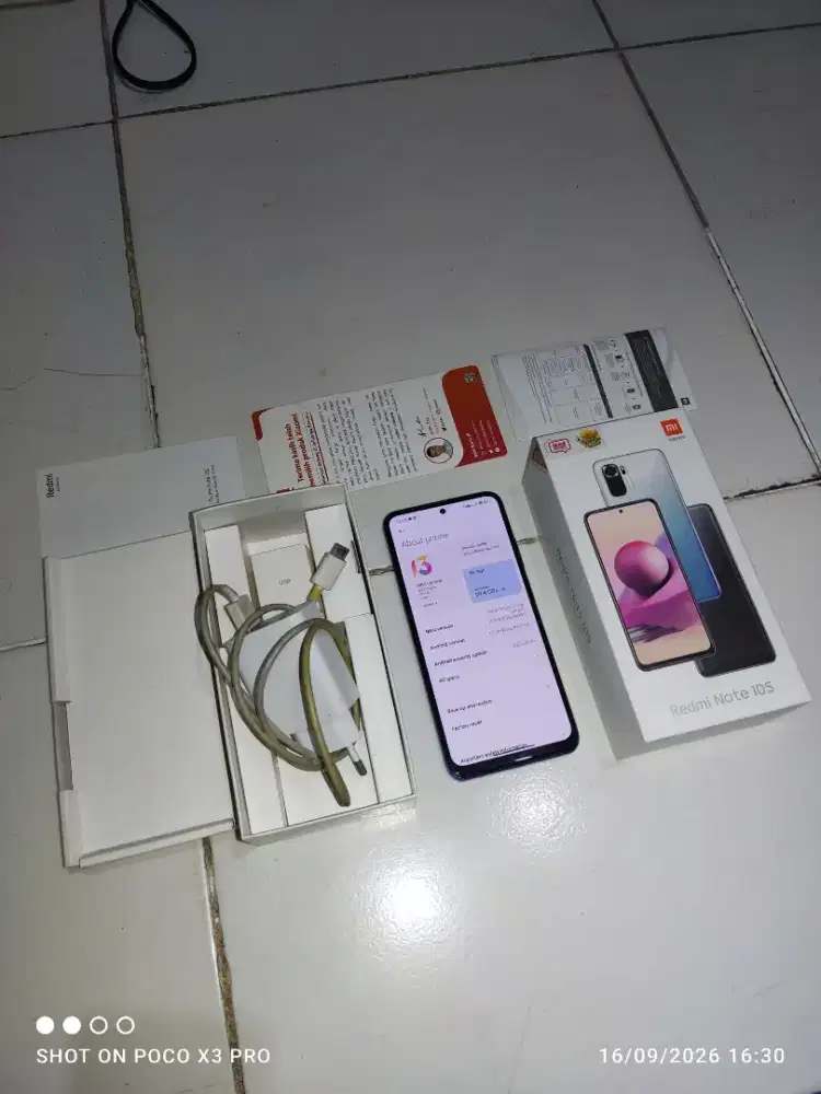 Redmi note 10s full set 6/64 (BACA DESKRIPSI SEBELUM BERTANYA!!)