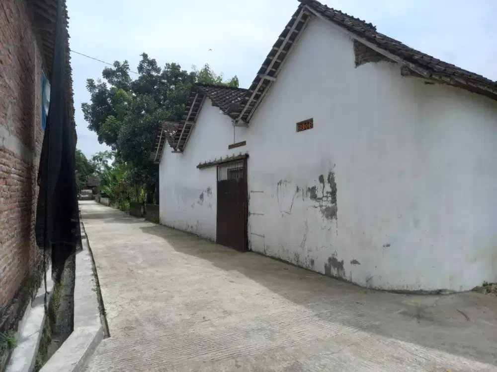Tanah dijual di Suruhkalang Jaten Karanganyar bonus rumah dan sudah tembok pagar keliling